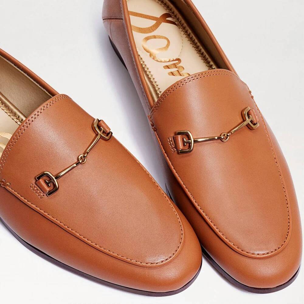 NEW SAM EDELMAN women's lorraine bit loafer in saddle glove - Picture 3 of 4